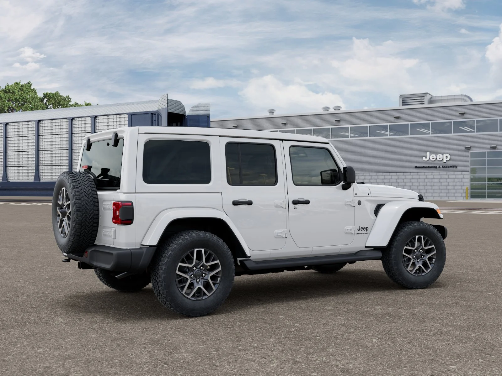 New 2026 Bright White Clear-Coat Exterior Paint Jeep Sahara image 2