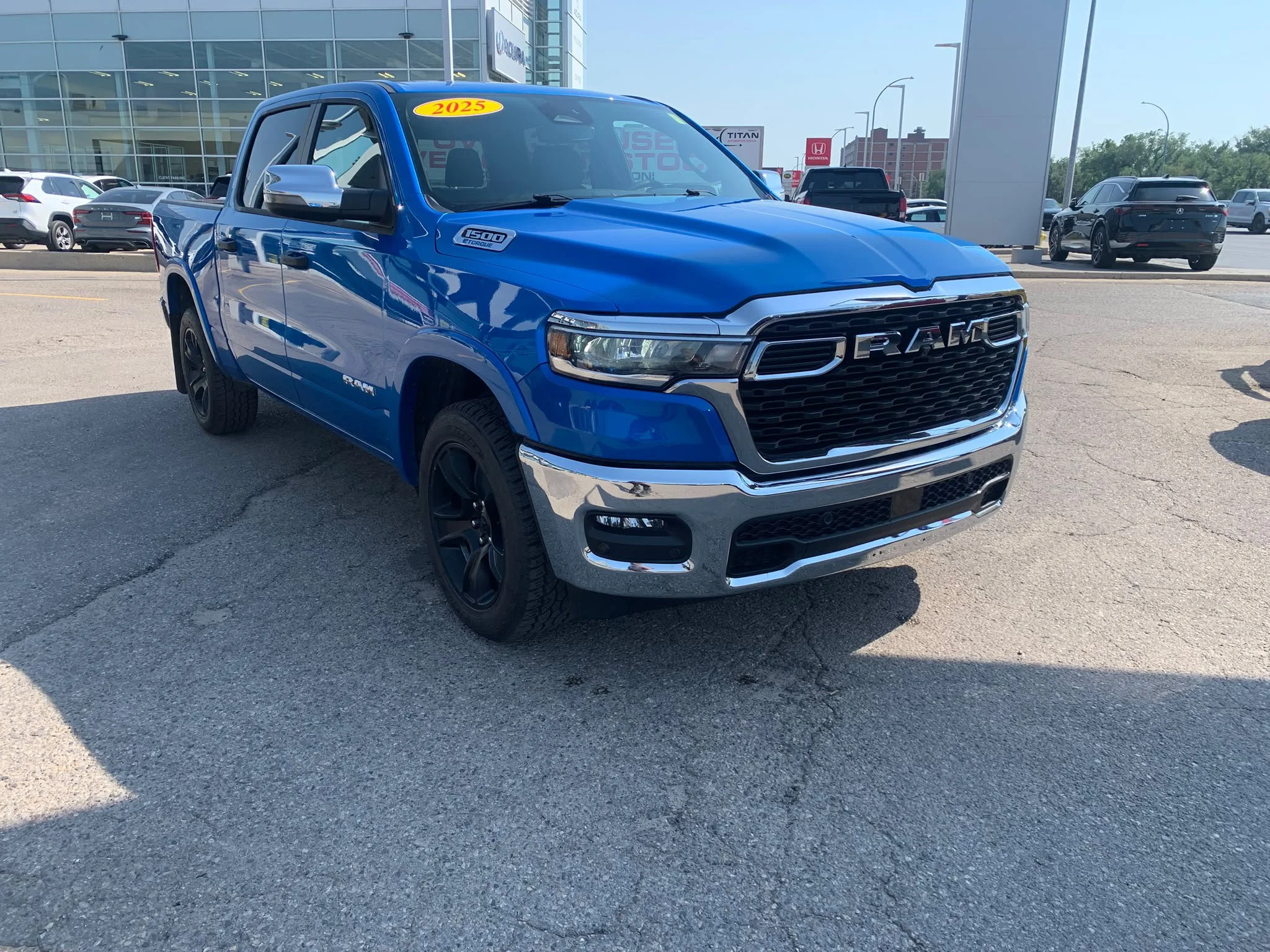 Certified Used 2025 Hydro Blue Pearl Ram Big Horn 4x4*6 Pass | Adaptive Cruise | Remote Start | Htd Seats | Htd Wheel | Lane Keep Assist image 5