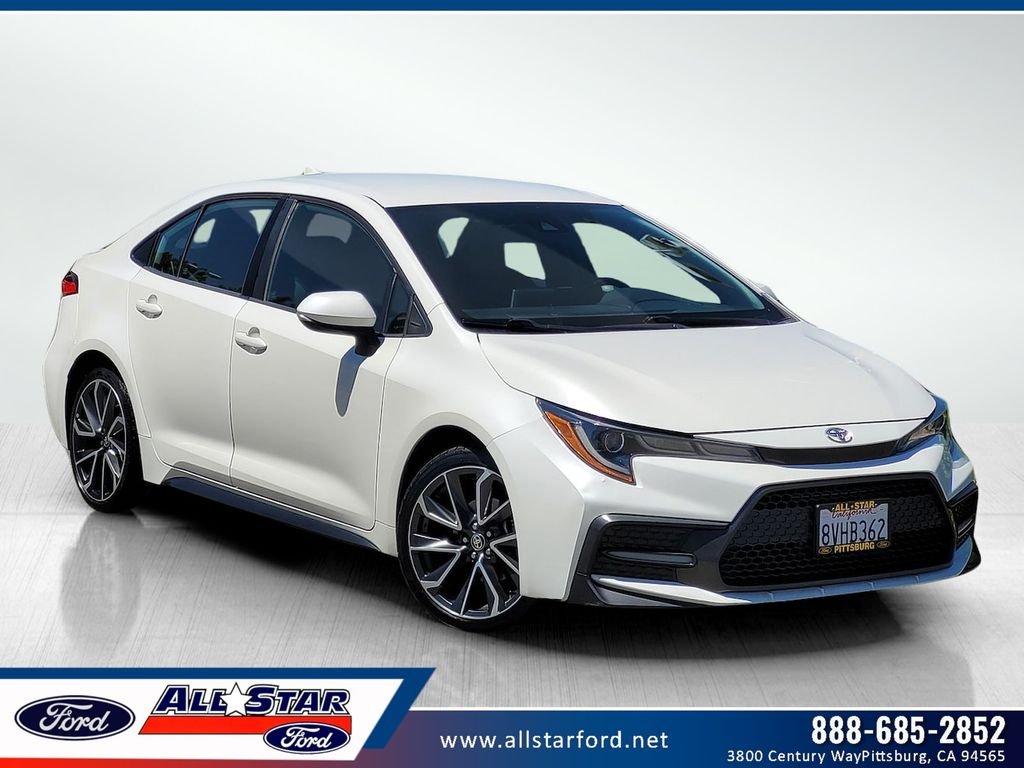Certified Used 2021 White Toyota SE image 1