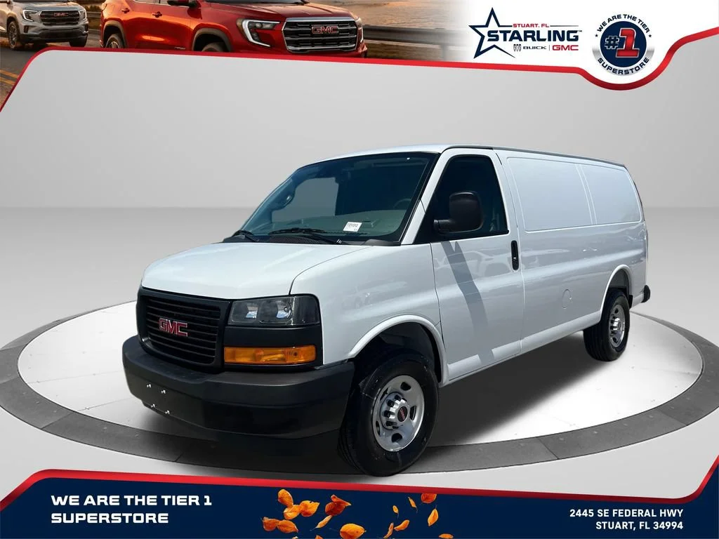 New 2026 Summit White GMC Work Van image 1