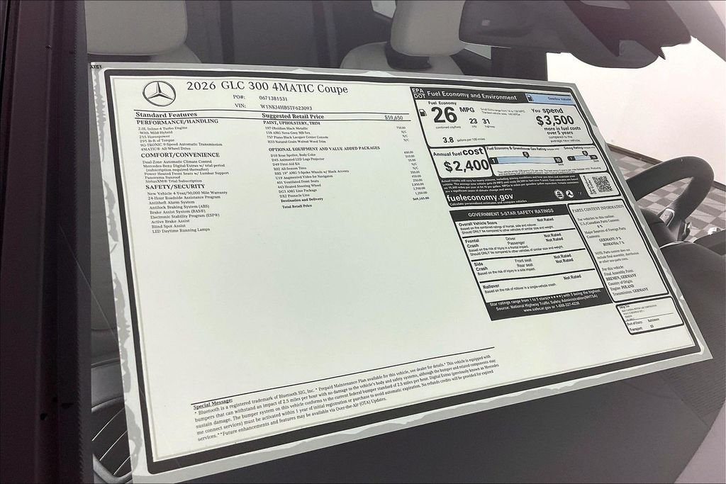 New 2026 Obsidian Black Metallic Mercedes-Benz GLC 300 image 13