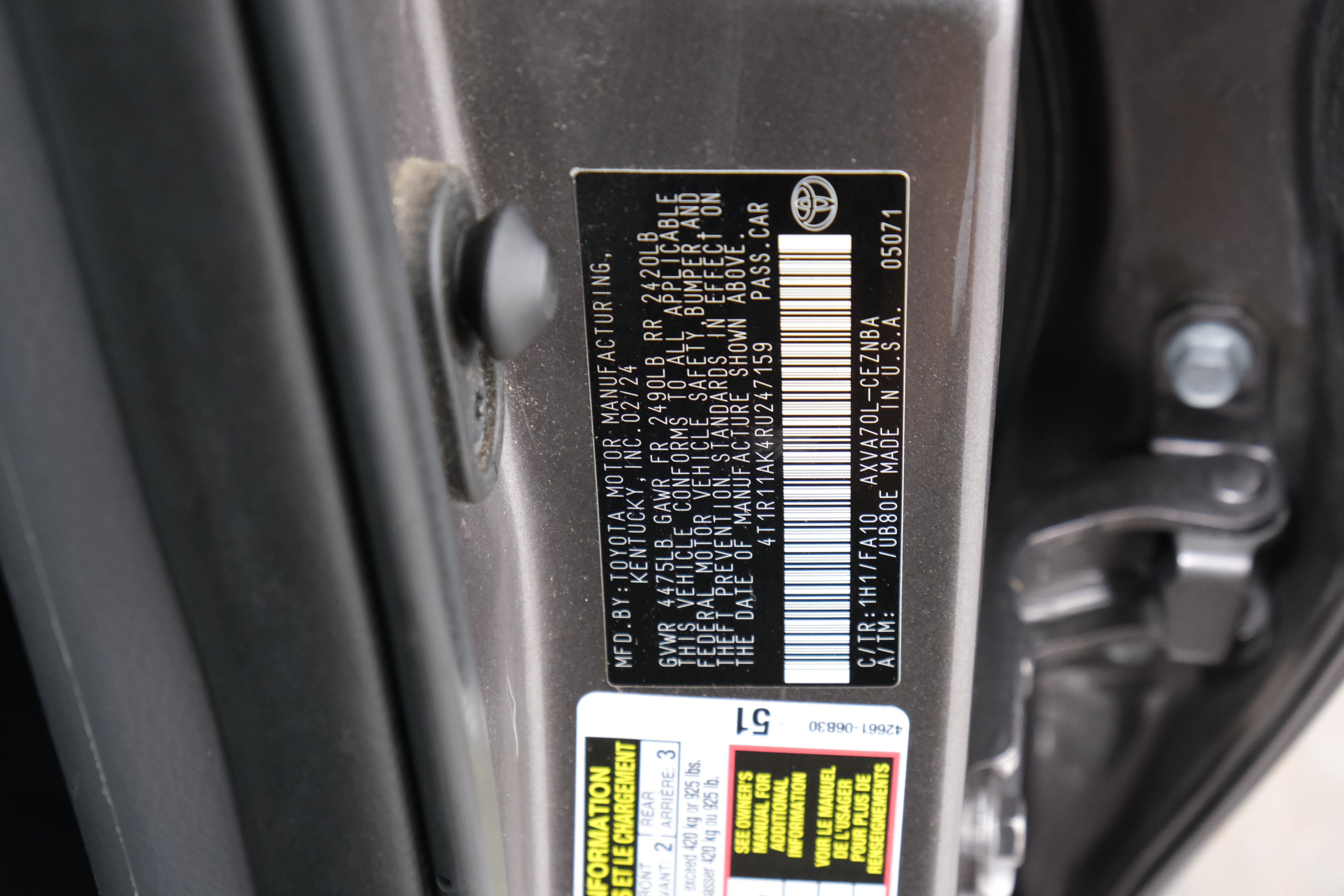 Certified Used 2024 Predawn Gray Mica Toyota LE image 31