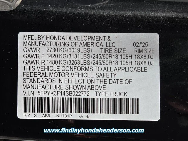Certified Used 2025 Crystal Black Pearl Honda Sport image 45