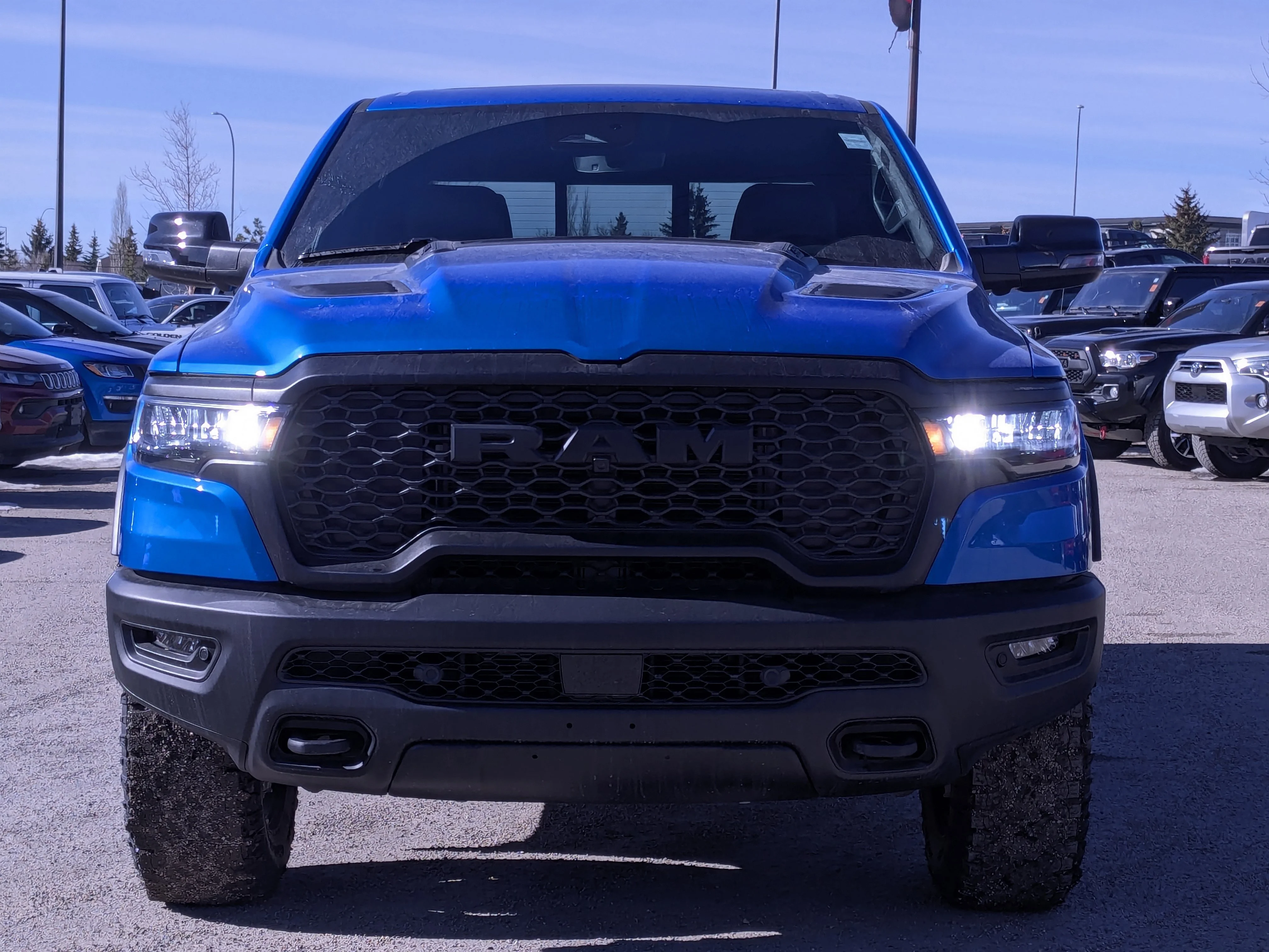 New 2026 Blue RAM Rebel - - Rebel Level 2 Equip Grp - Dual?Pane Panoramic Sunroof - Luxury Leather?Faced Seats - 3.0L image 3