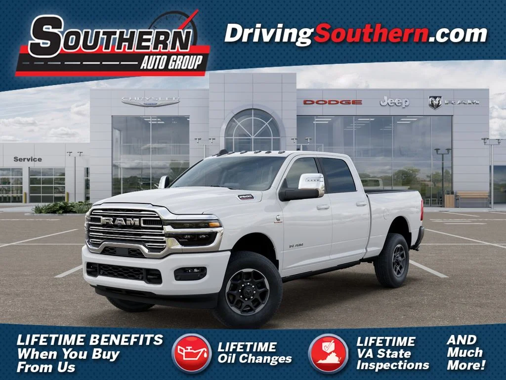 New 2026 Bright White Clear-Coat Exterior Paint RAM Laramie image 1