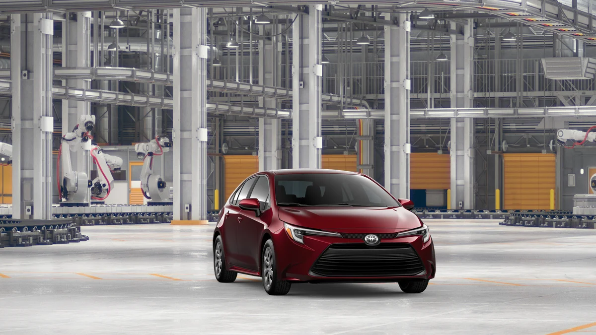 New 2027 Ruby Flare Pearl Toyota Hybrid LE image 16