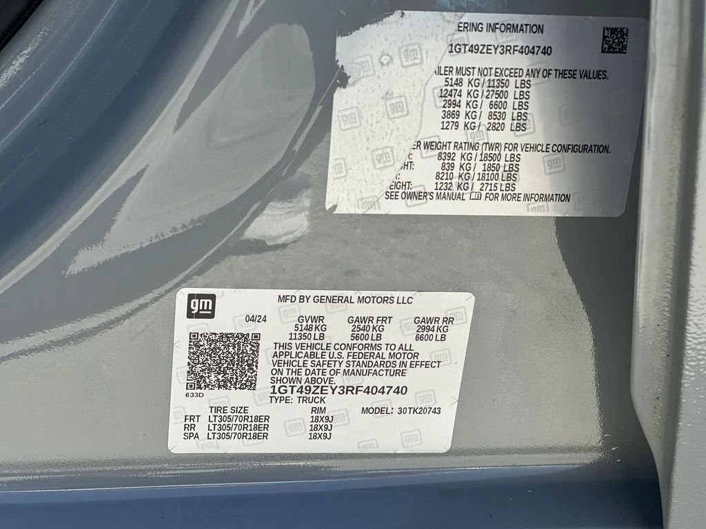 Certified Used 2024 Thunderstorm Gray GMC AT4X image 34