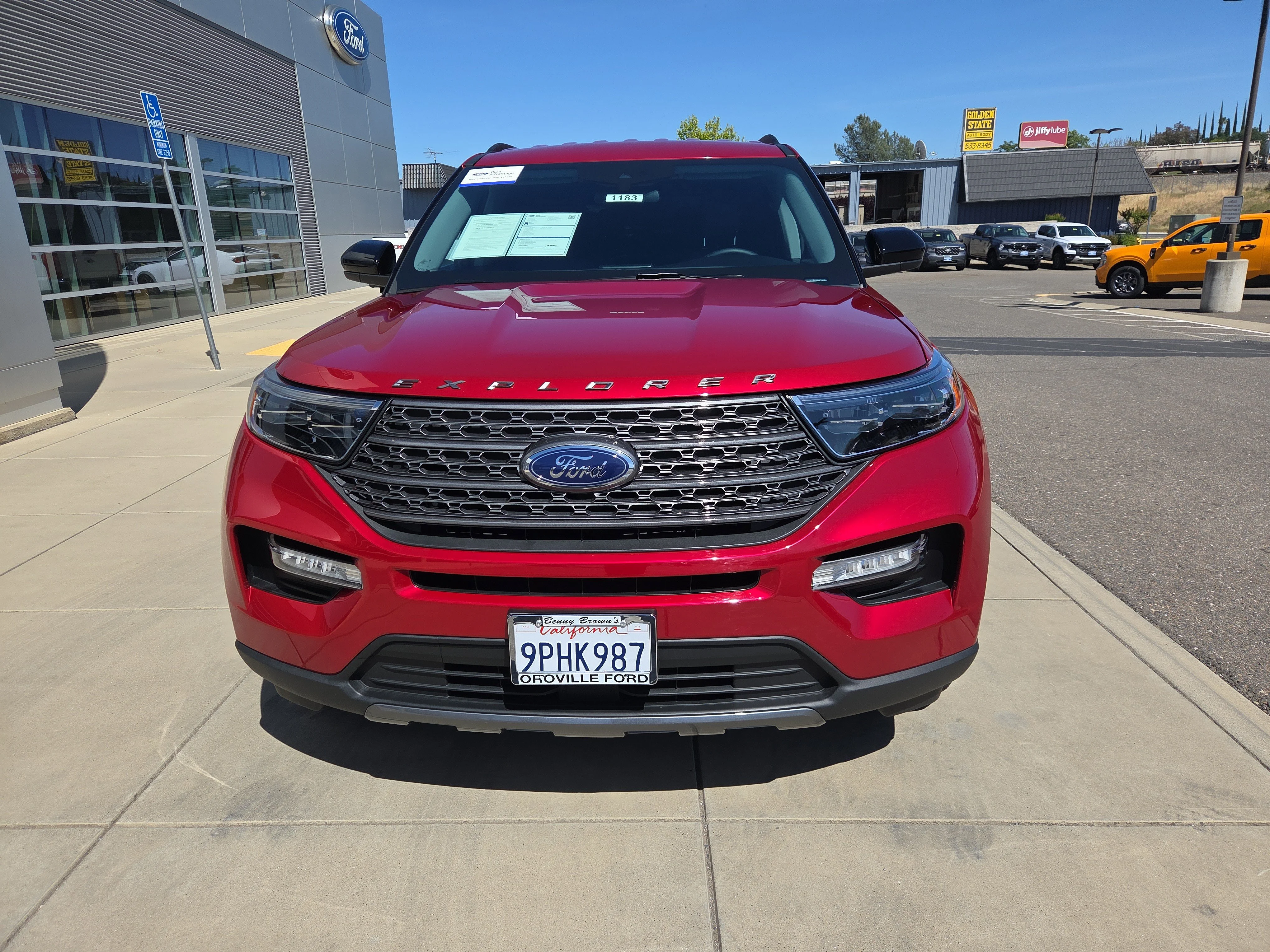 Used 2024 Rapid Red Metallic Tinted Clearcoat Ford XLT image 8