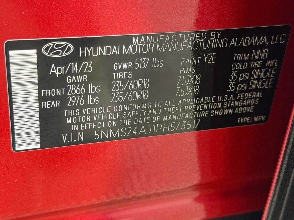 Used 2023 Red Hyundai SEL image 34