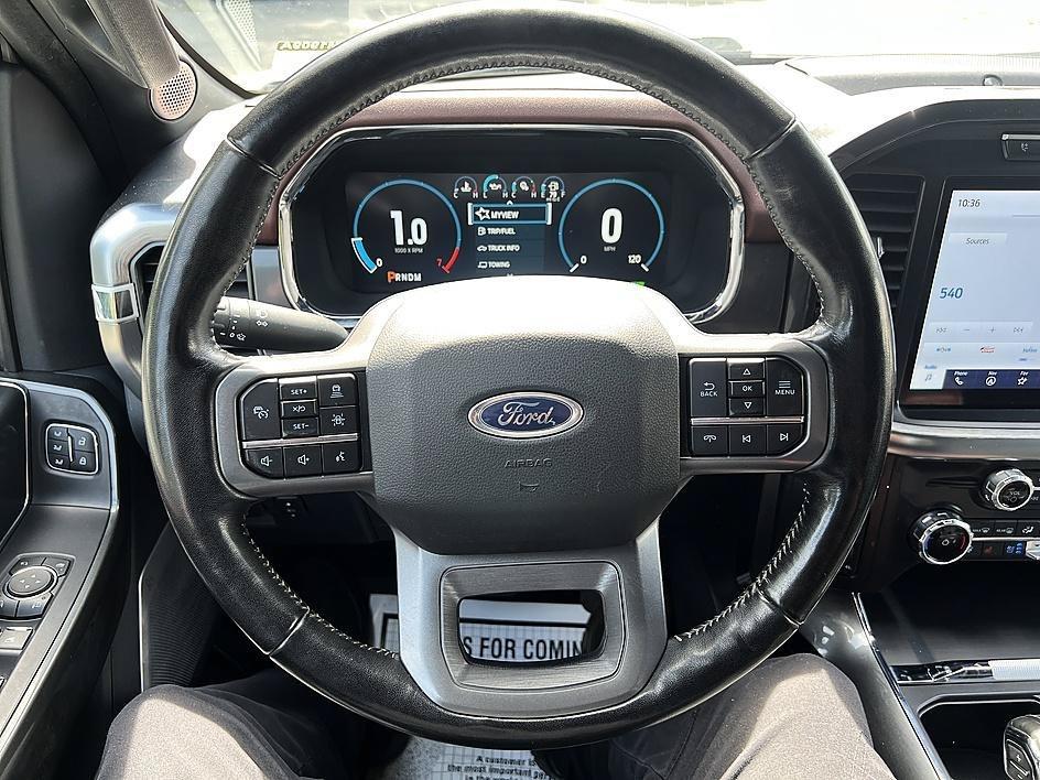 Used 2022 Star White Metallic Tri-Coat Ford LARIAT image 14