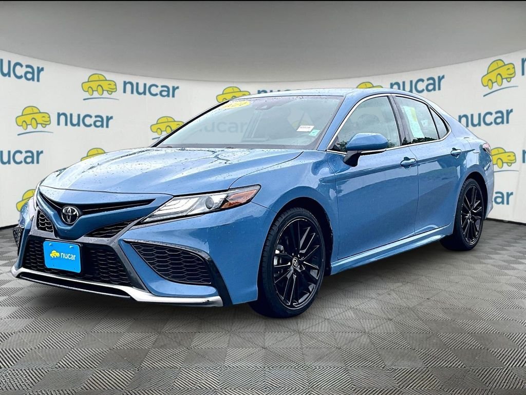 Used 2024 Blue Toyota XSE image 3