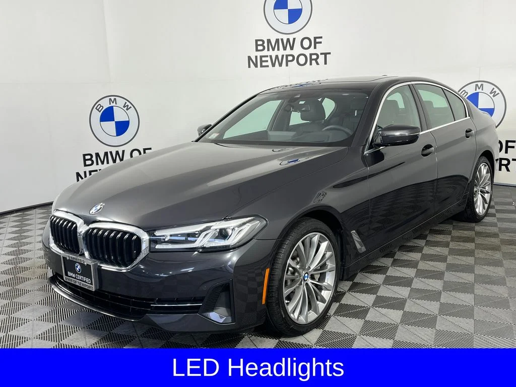 Certified Used 2023 Dark Graphite Metallic BMW 530i xDrive image 3