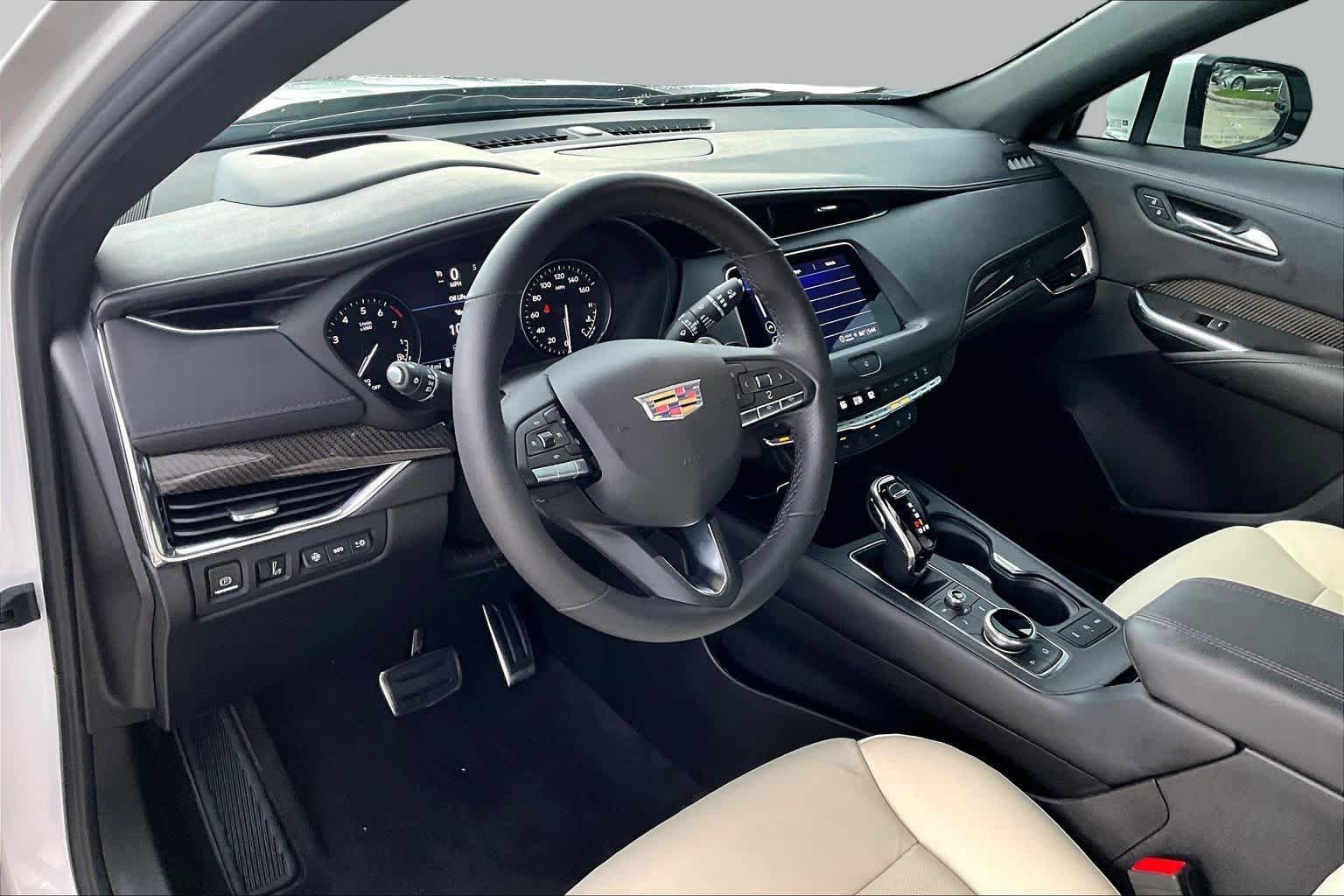 Used 2023 Crystal White Tricoat Cadillac FWD Sport image 18