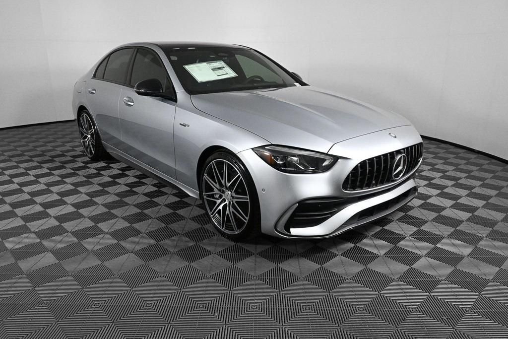 New 2025 Cirrus Silver Metallic Mercedes-Benz AMG® C 43 4MATIC® Sedan image 21