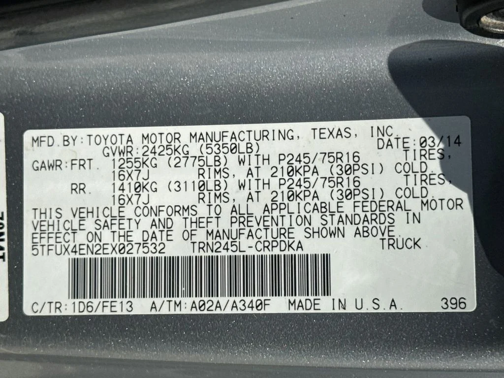 Used 2014 Silver Toyota Base image 36