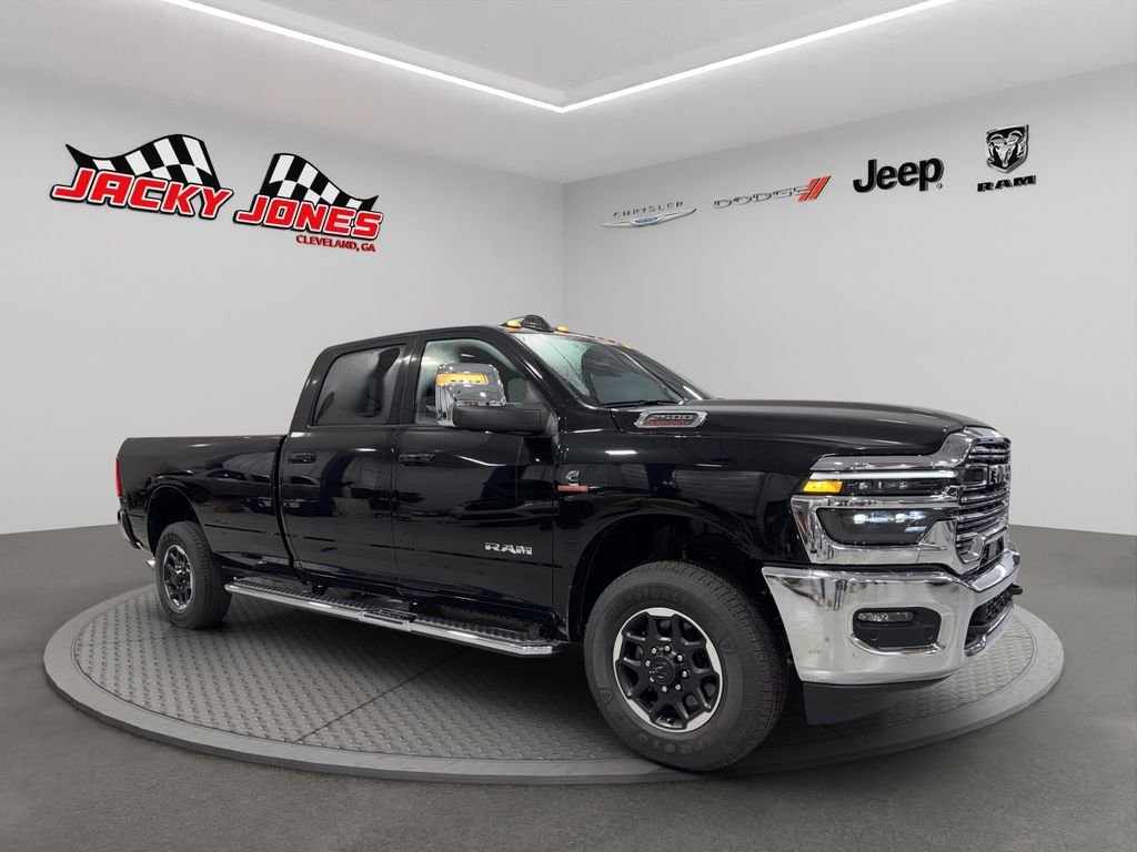 New 2025 Diamond Black Crystal Pearl-Coat Exterior Paint RAM Laramie image 12