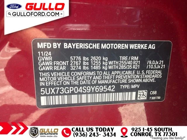 Used 2025 Red Metallic BMW M50 xDrive image 13