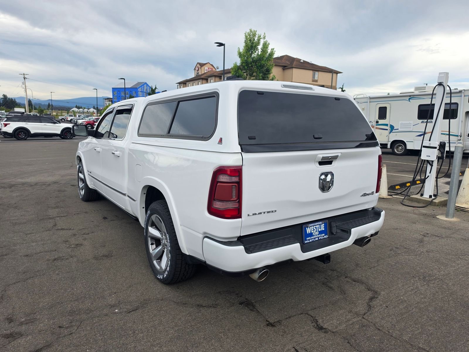 Used 2020 Bright White Clearcoat Ram Limited image 2
