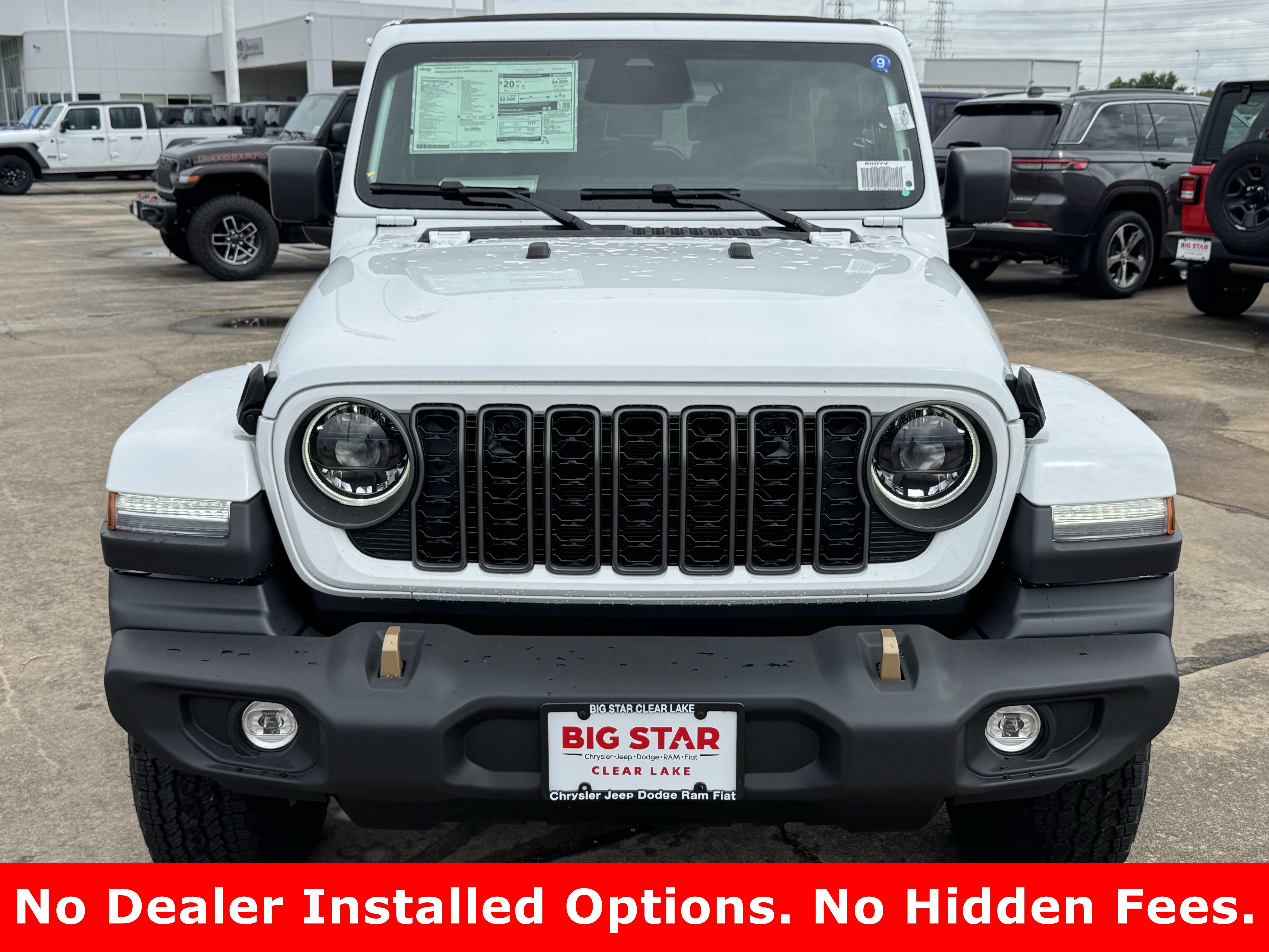 New 2026 Bright White Clear-Coat Exterior Paint Jeep 85th Anniversary image 3