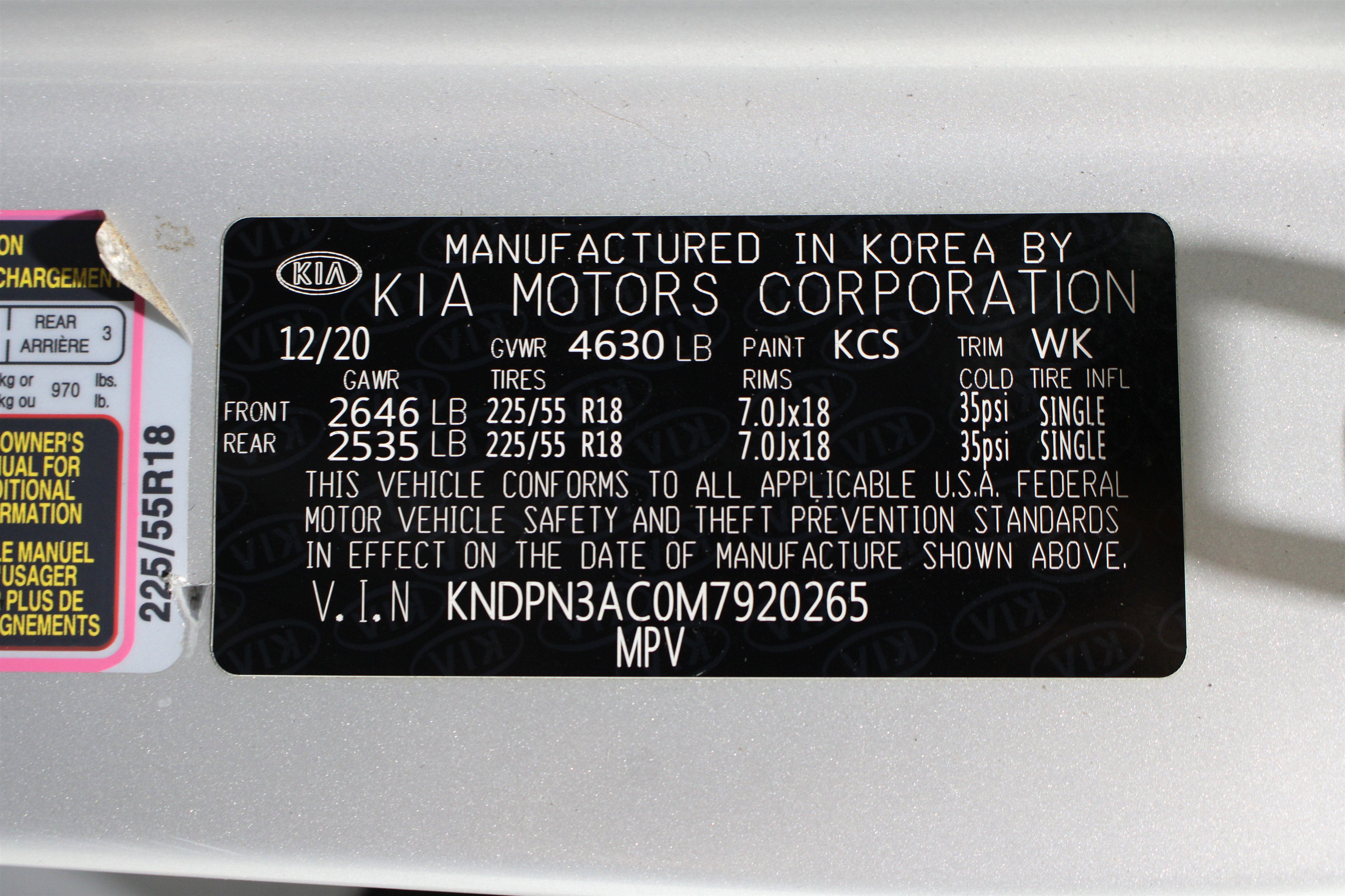 Used 2021 Sparkling Silver Kia EX image 40