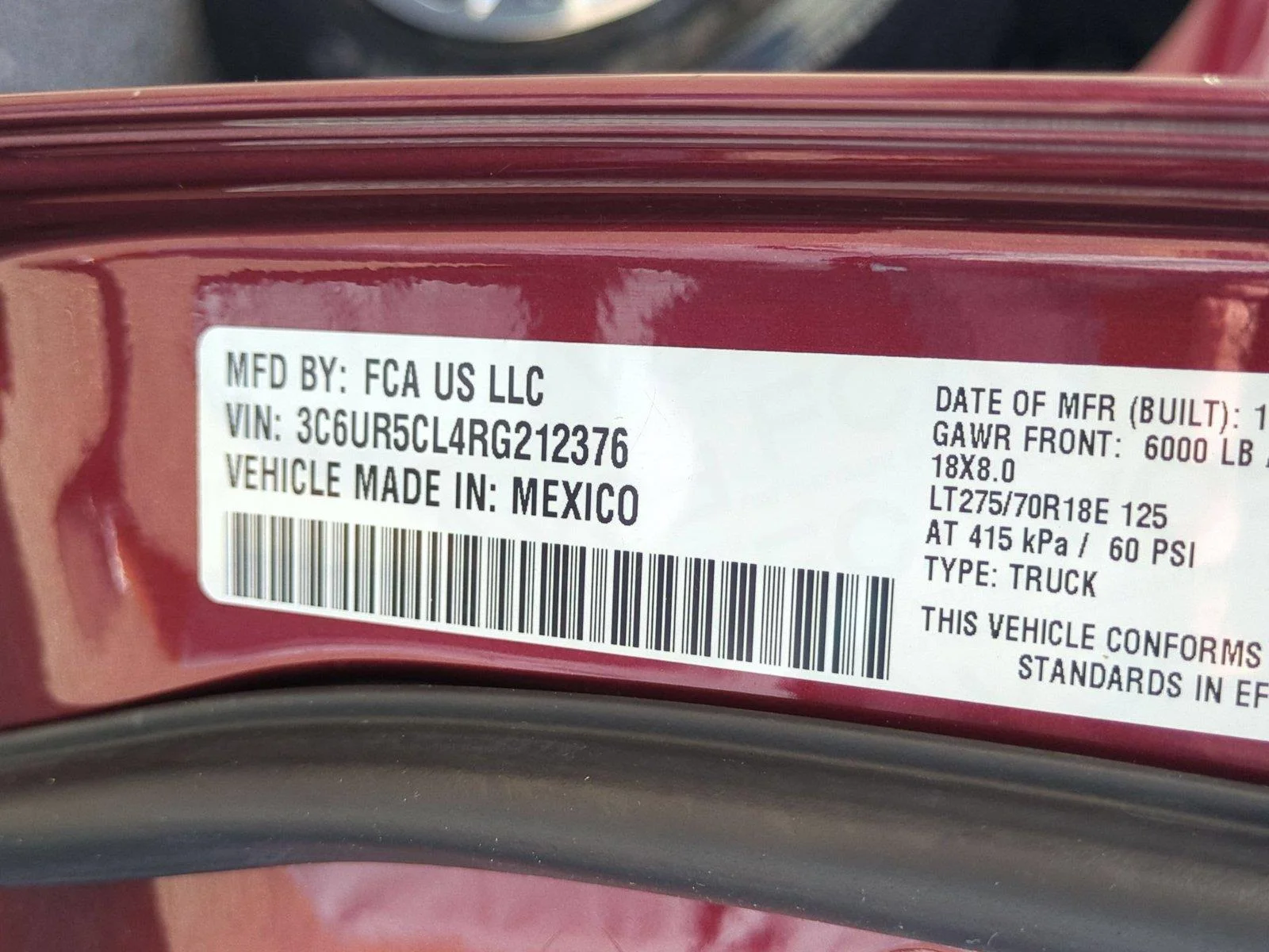 Used 2024 Delmonico Red Pearlcoat Ram Tradesman image 38