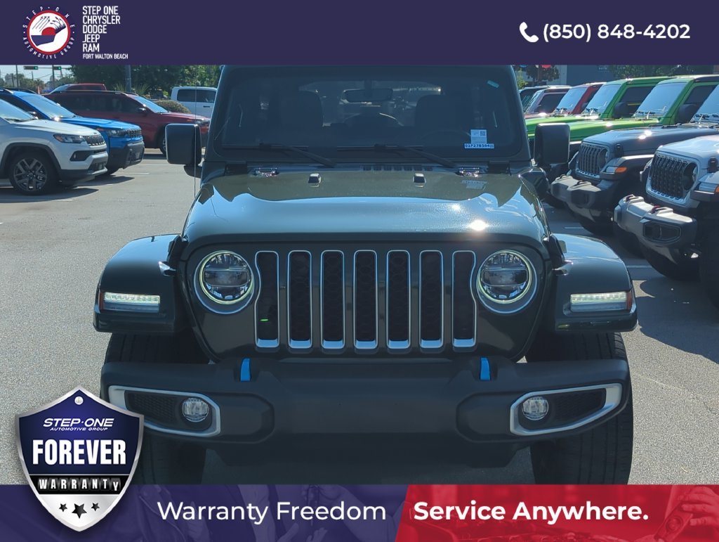 Used 2022 Green Jeep Unlimited Sahara 4xe image 9