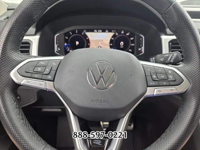 Certified Used 2023 Blue Metallic Volkswagen 3.6L V6 SEL R-LINE image 28