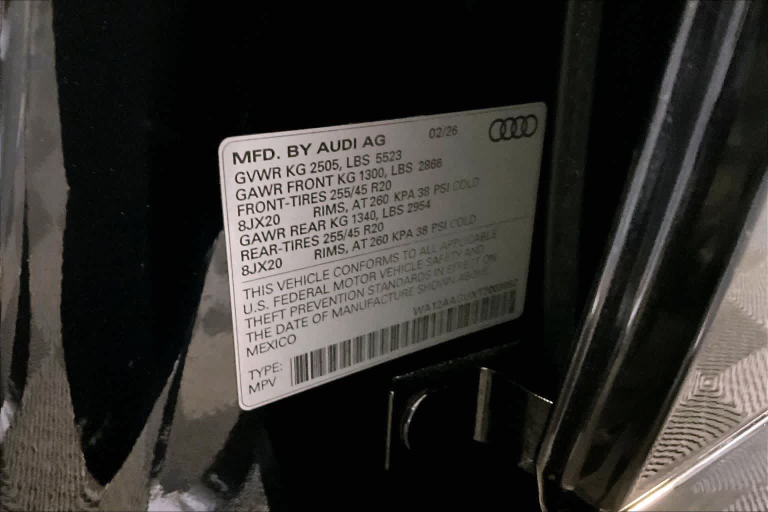 Used 2026 Mythos Black Metallic Audi Premium Plus image 34