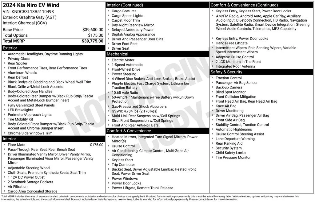 Used 2024 Gray Kia Wind image 17