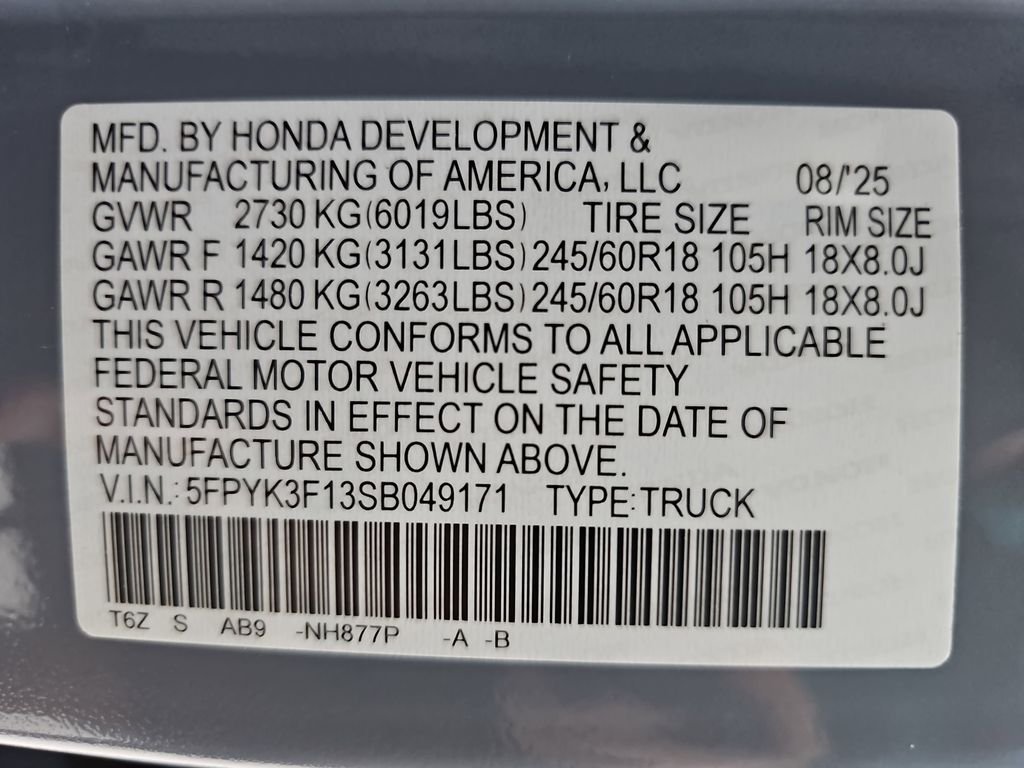2025 Honda Ridgeline Sport - Photo 46
