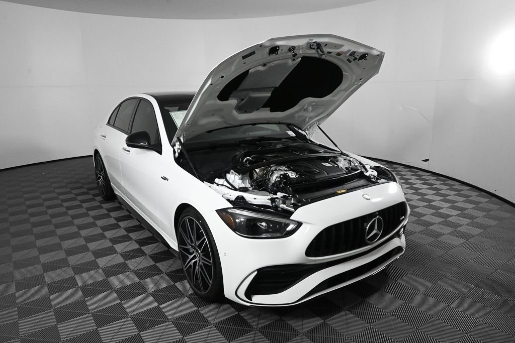 New 2026 Polar White Mercedes-Benz AMG® C 43 4MATIC® Sedan image 32
