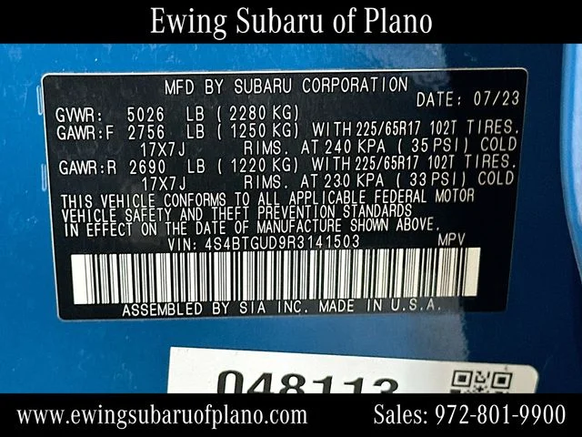 Used 2024 Blue Subaru Wilderness image 35