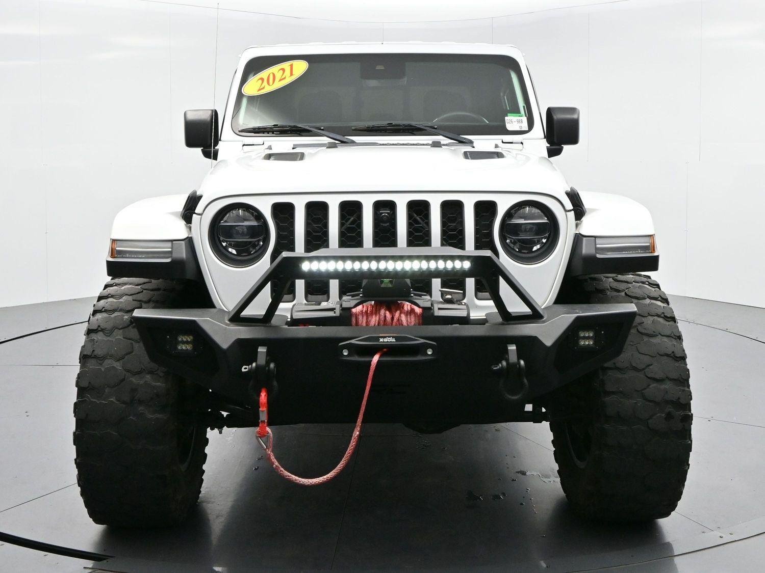 Used 2021 Bright White Clearcoat Jeep Rubicon image 2