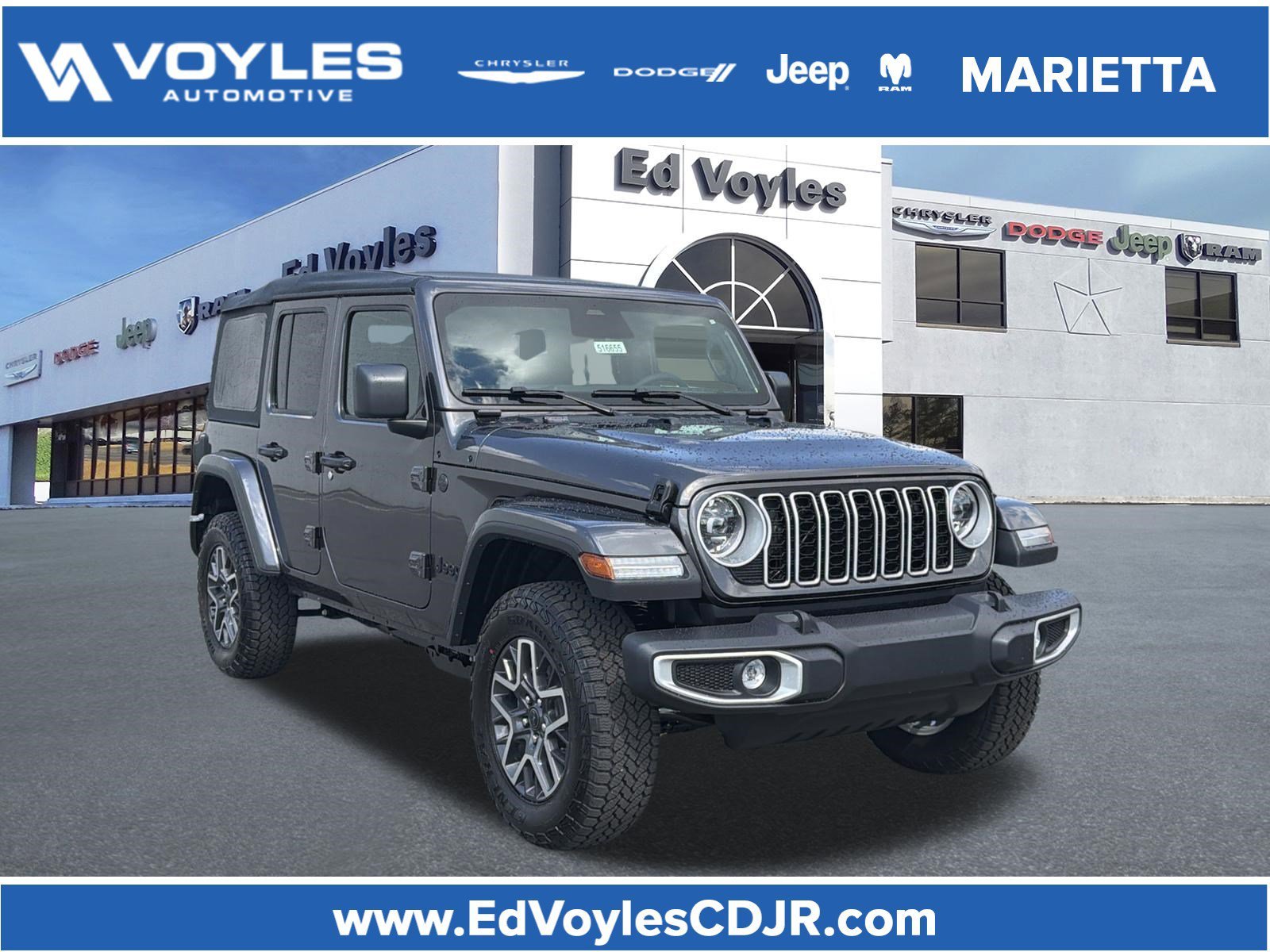 New 2026 Granite Crystal Metallic Clearcoat Jeep Sahara image 1