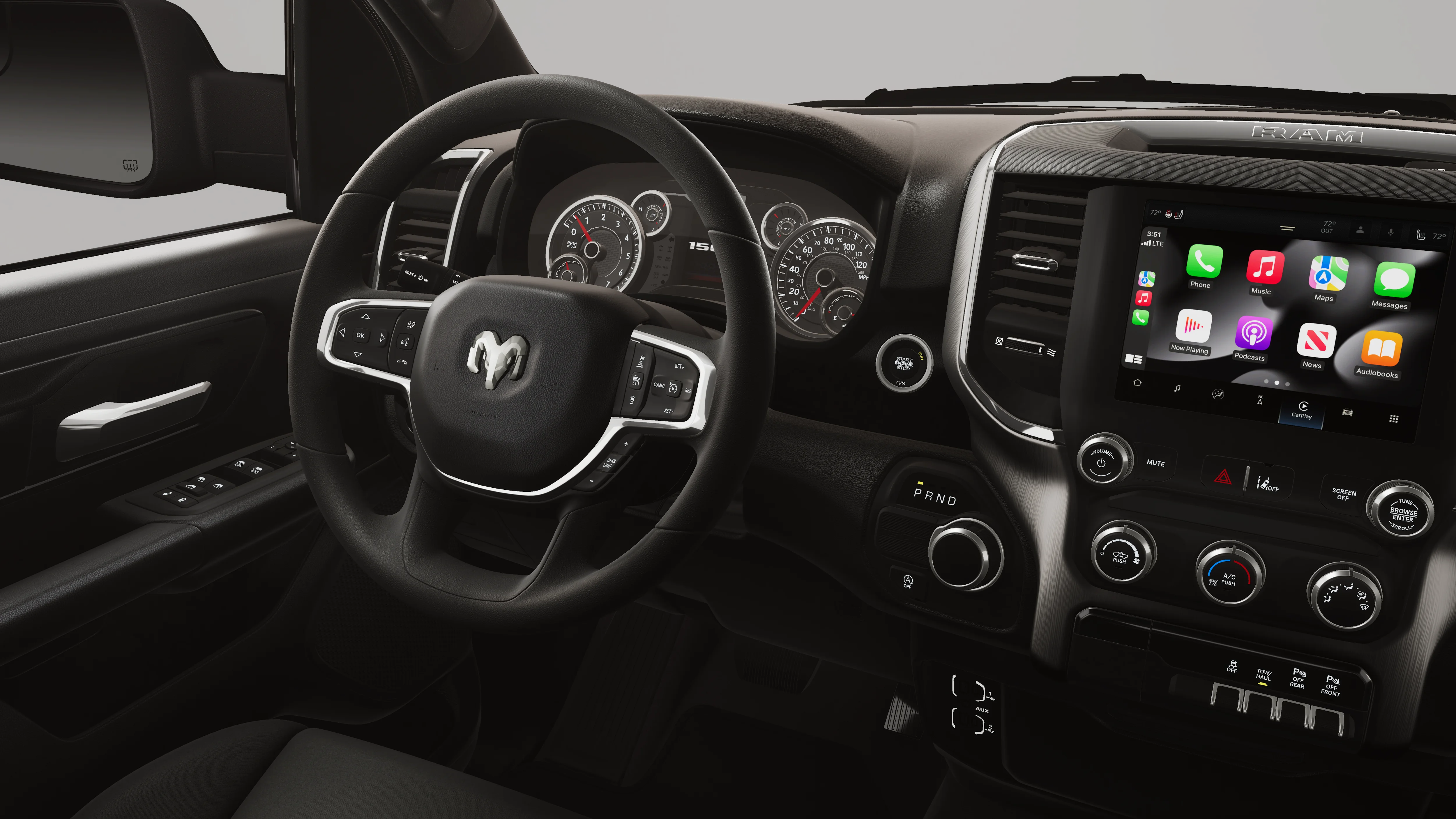 New 2026 Diamond Black Crystal Pearl-Coat Exterior Paint RAM  image 21