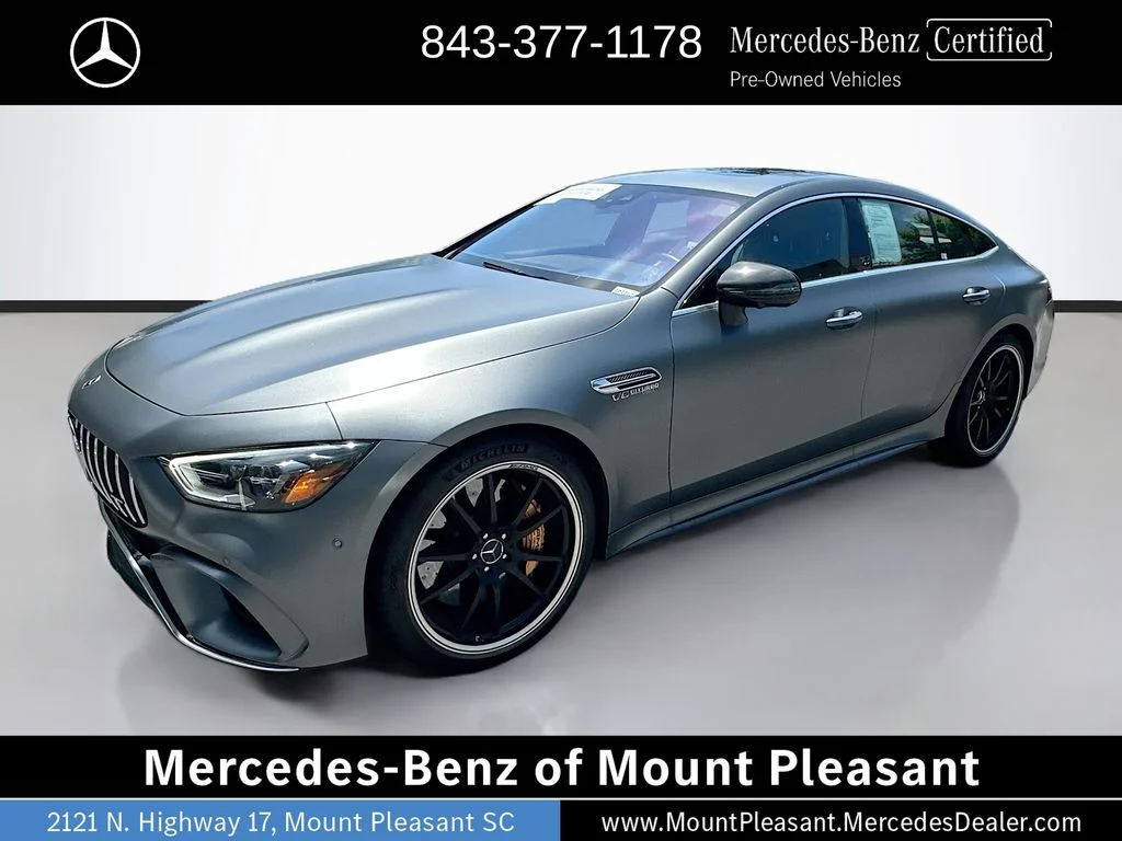 Certified Used 2021 designo Selenite Gray Magno Mercedes-AMG S image 1
