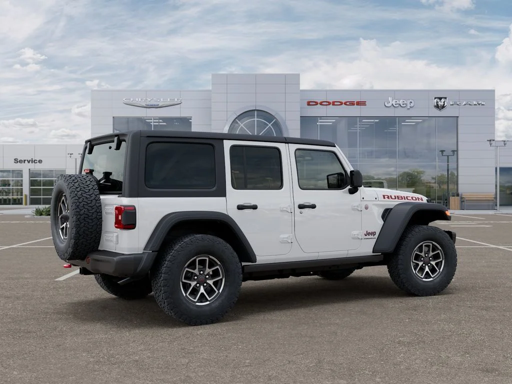 New 2026 Bright White Clear-Coat Exterior Paint Jeep Rubicon image 4