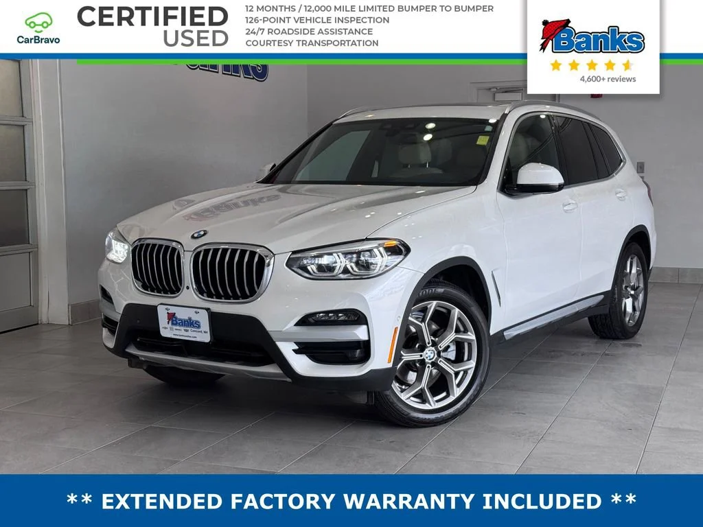Certified Used 2021 White BMW xDrive30i image 1