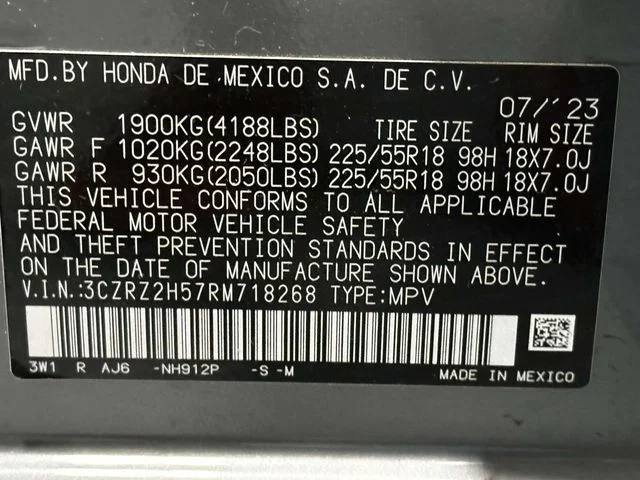 Certified Used 2024 Urban Gray Pearl Honda 5DR AWD SPORT image 31
