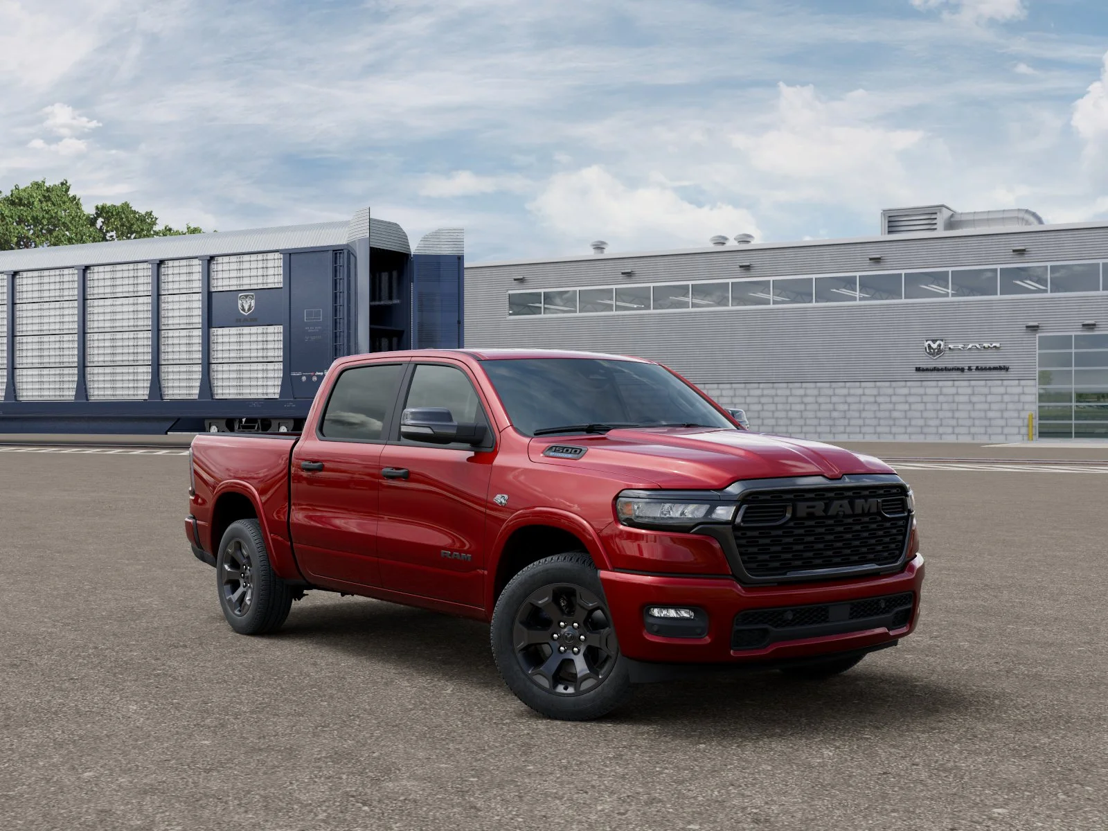 New 2026 Molten Red Pearl-Coat Exterior Paint RAM BIG HORN image 3