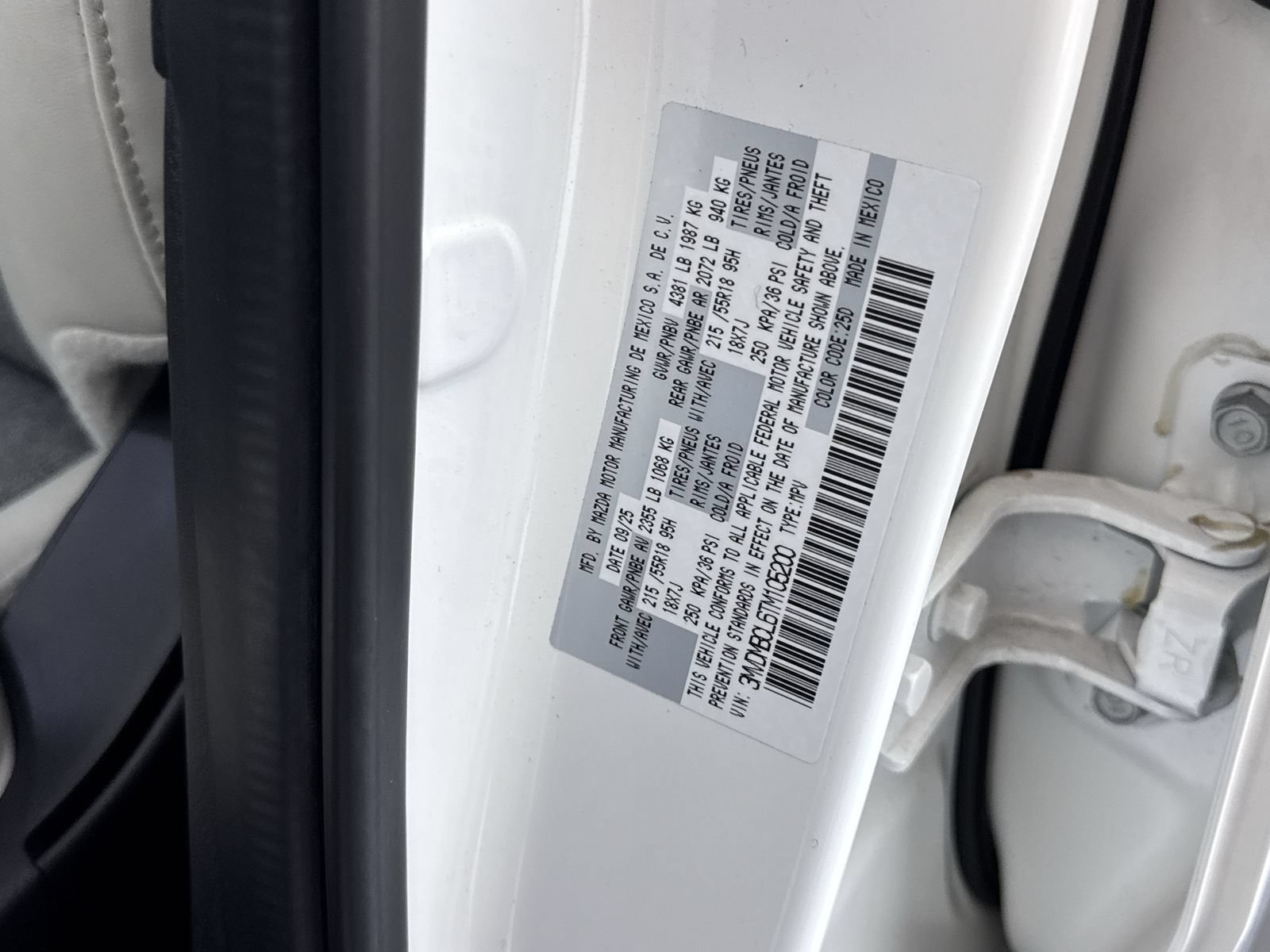 Certified Used 2026 Snowflake White Pearl Mica Mazda 2.5 S Aire Edition image 13