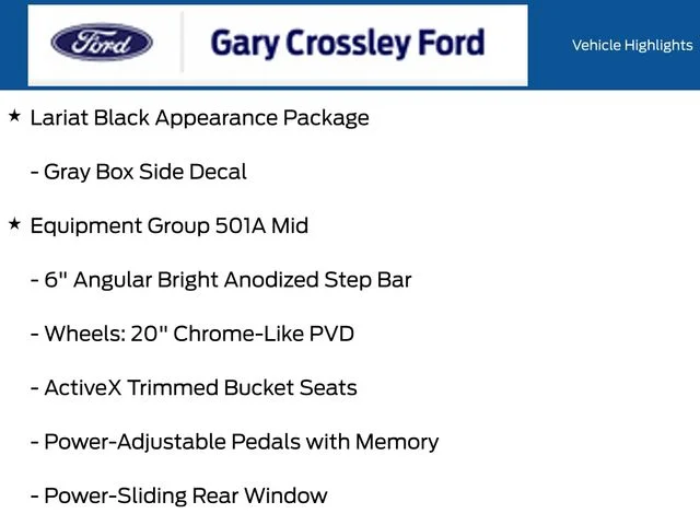 New 2026 Agate Black Metallic Ford Lariat® image 12