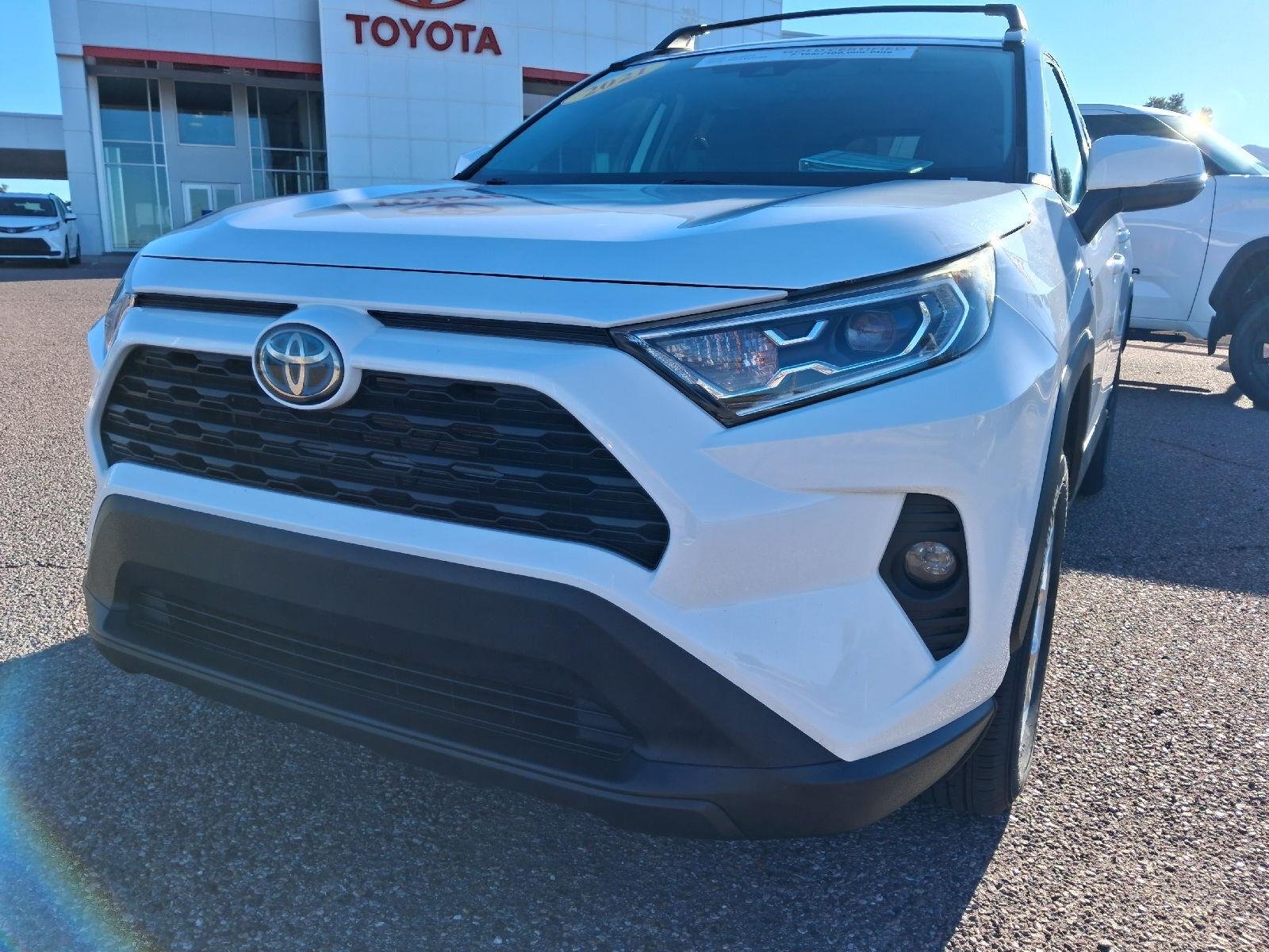 Certified Used 2021 Super White Toyota XLE image 12