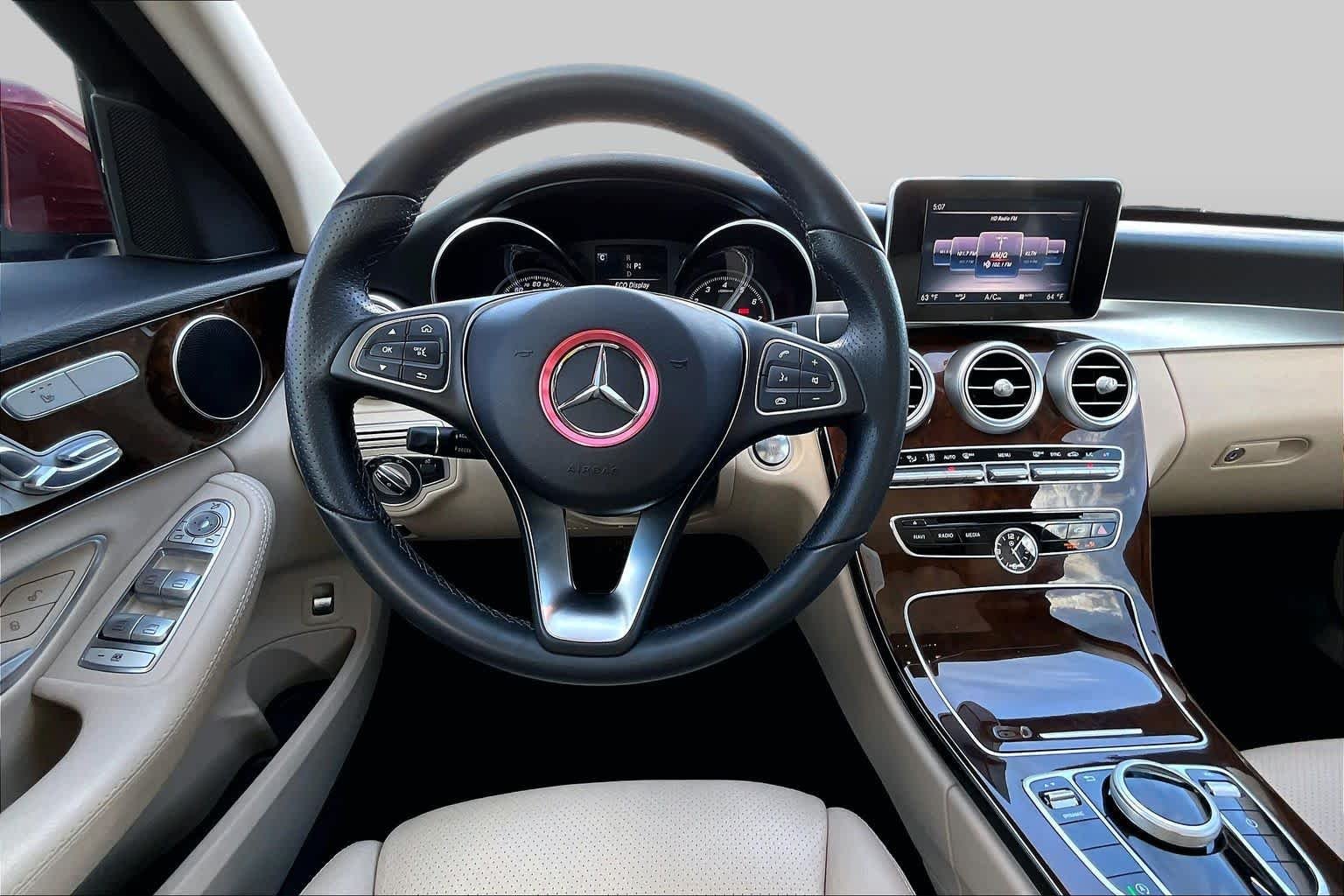 Used 2017 designo Cardinal Red Metallic Mercedes-Benz C 300 image 6
