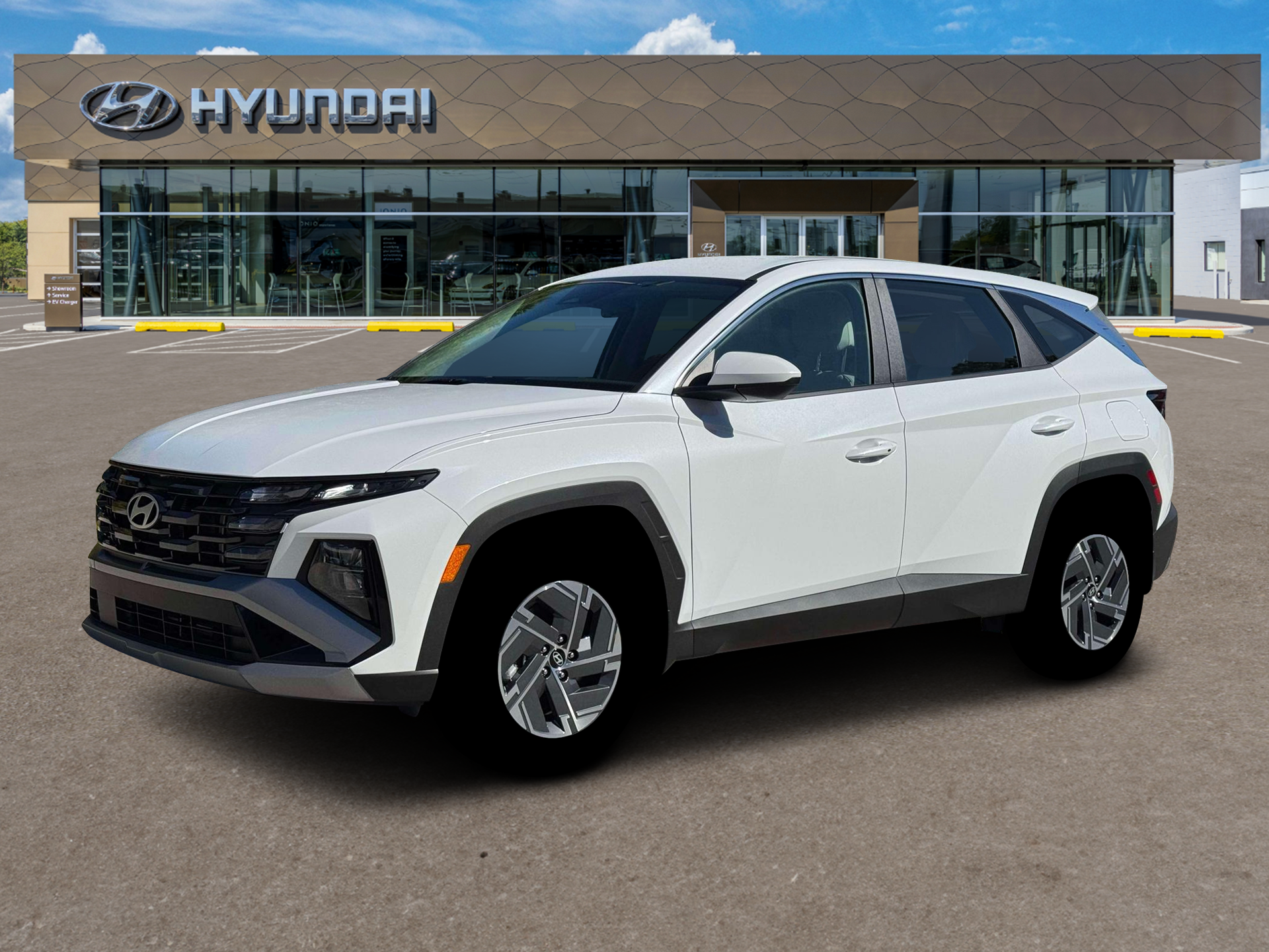 New 2026 Creamy White Pearl Hyundai Blue image 2