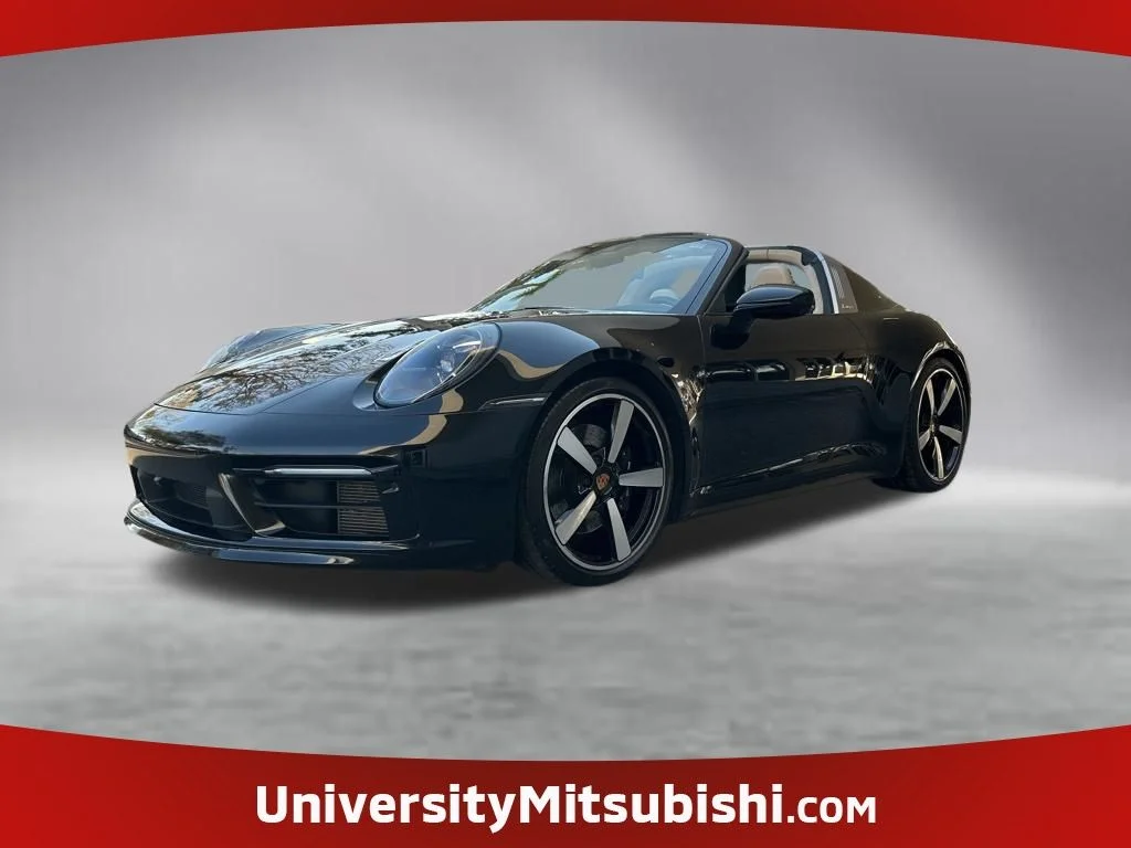 Used 2021 Black Porsche Targa 4S Heritage Design image 1
