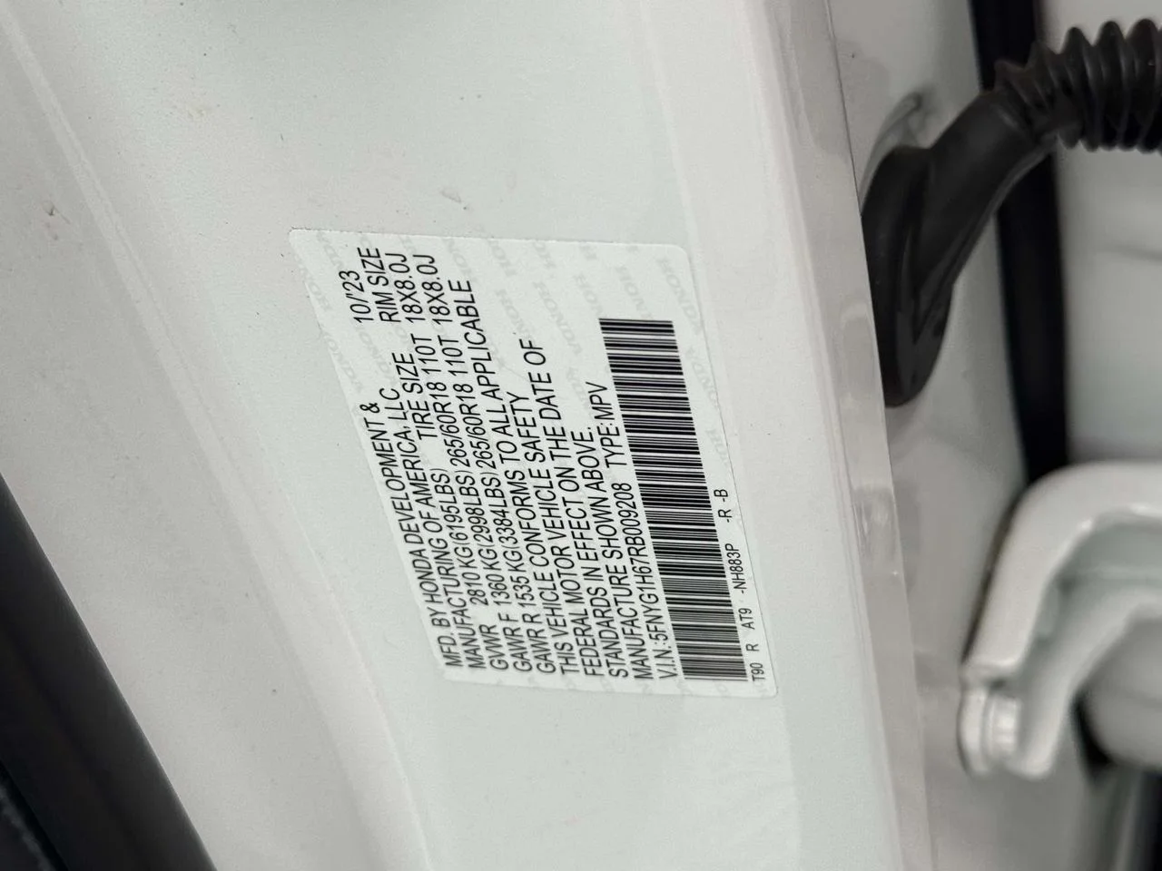 Certified Used 2024 Platinum White Pearl Honda TrailSport image 36