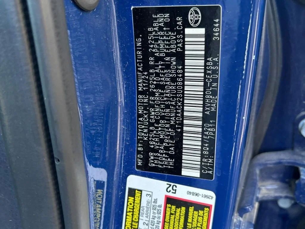 Used 2025 Reservoir Blue Toyota SE image 18