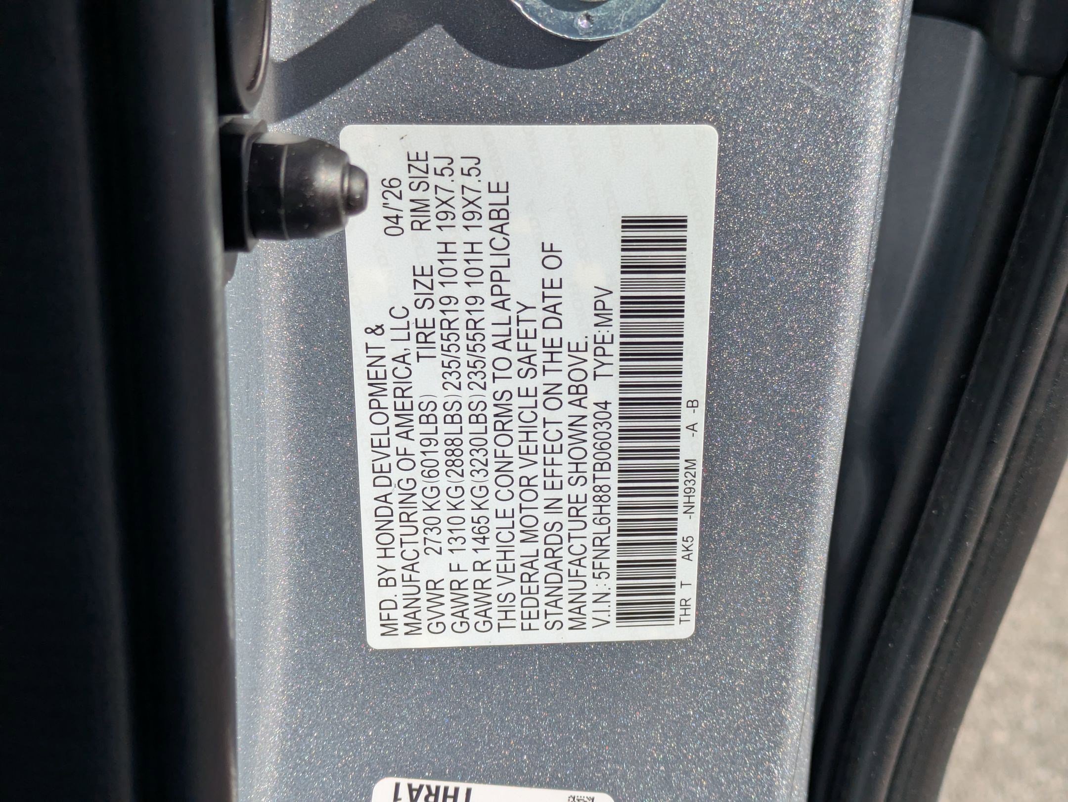 New 2026 Solar Silver Metallic Honda Touring image 17