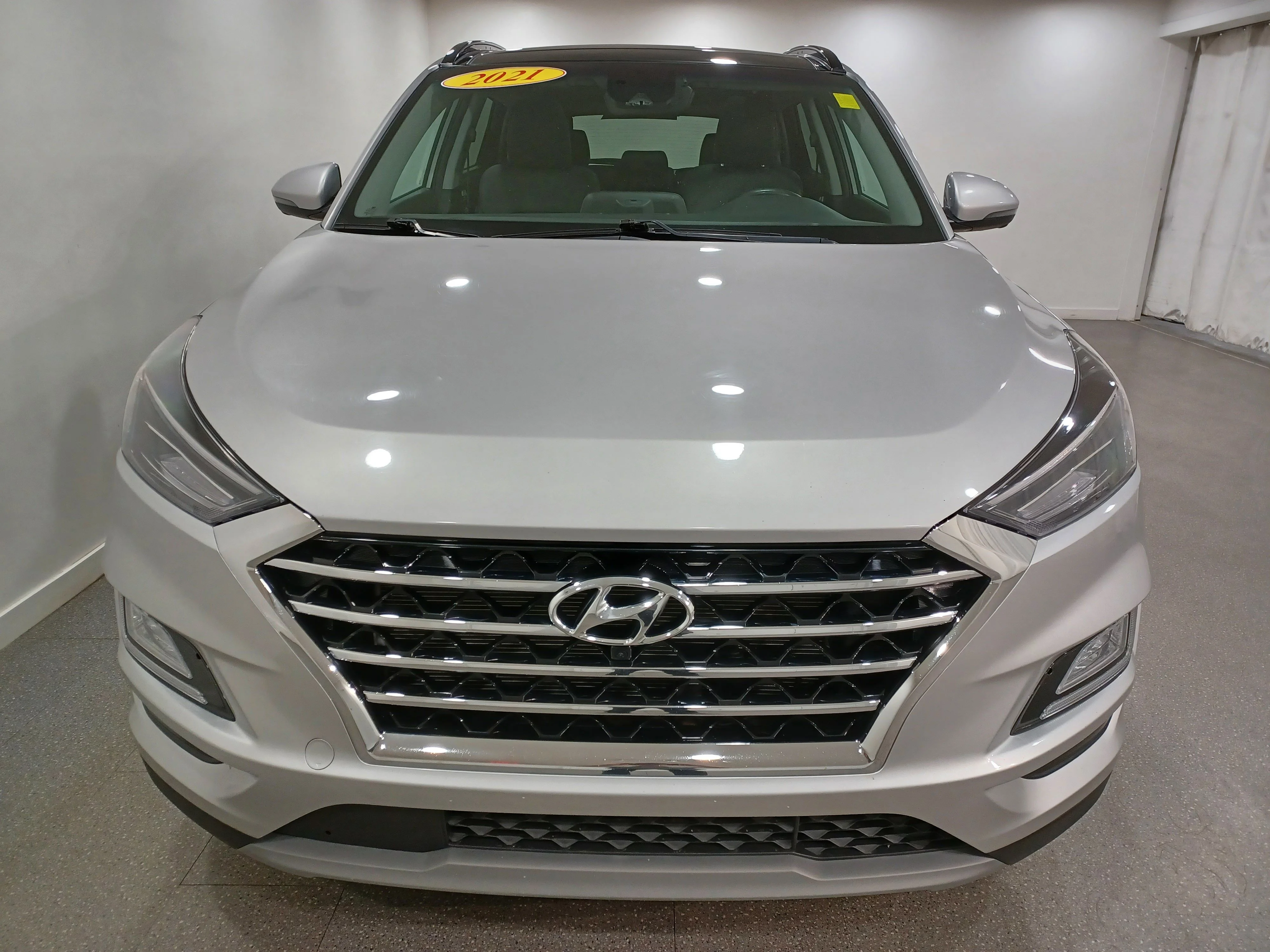 Certified Used 2021 Typhoon Silver Hyundai Ultimate AWD*Adaptive Cruise | Nav | 360° Cam | Cooled Leather | Pano Roof | Htd Wheel image 3